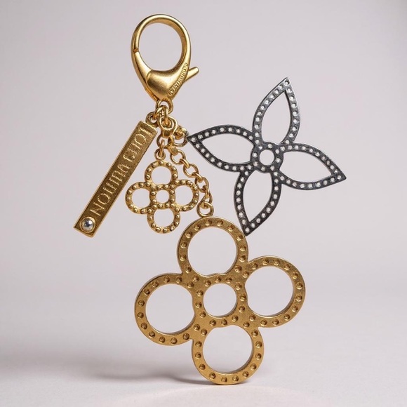 Louis Vuitton Tapage Bag Charm Key Chain Gold and silver ✨ - Picture 1 of 5